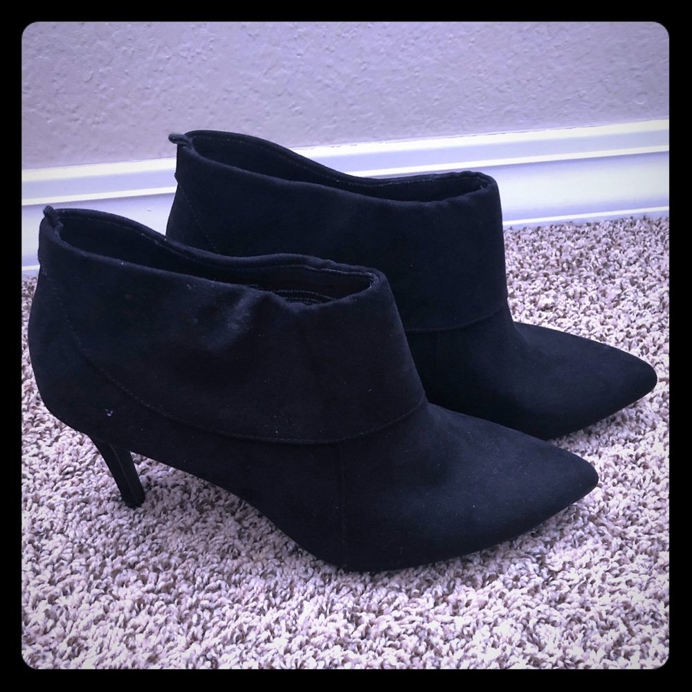 Black Suede Booties